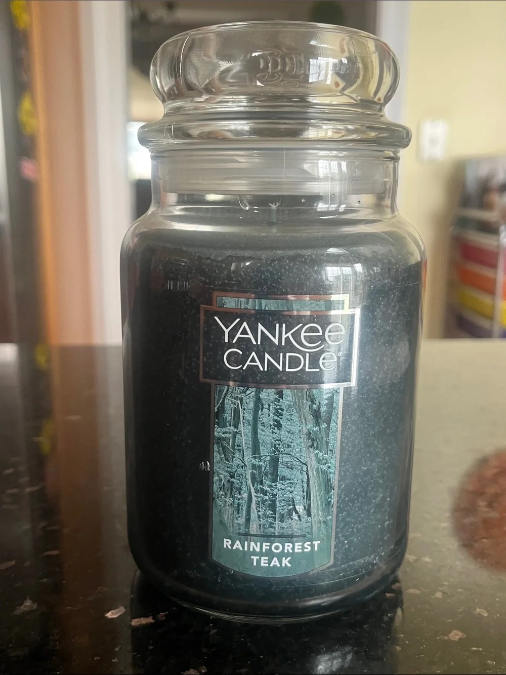 Yankee Candle Large Rainforest Teak Scented Jar 22 Oz